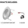 thumbnail image 10 of Cedar Hill Adjustable LED Retrofit Downlight, Fits 5" or 6" Housing, 4-Pack, 10 of 10