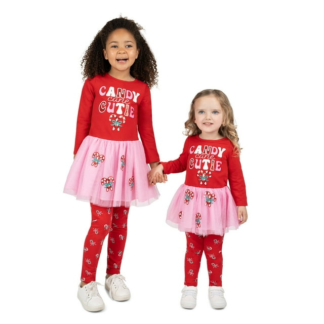 Counting Daisies Toddler Girls Holiday Tutu Set