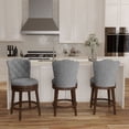 thumbnail image 5 of HH2Home Edenwood Wood Counter Height or Bar Height Swivel Stool, 5 of 8