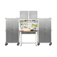 thumbnail image 2 of Seville Classics UltraHD 5-Piece Steel Garage Cabinet Storage Set With Pegboard Workbench, 10' Wide, 2 of 3