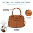 thumbnail image 6 of Veronica Jamison Hampton Faux Leather Lunch Tote by Arctic Zone, Lunch Bag with Food Storage & Ice Pack, 6 of 16