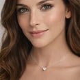 thumbnail image 4 of 1.00 CT.T.W. Heart Cut Lab Created Diamond Solitaire Necklace in 14K Gold, 4 of 4