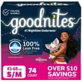 thumbnail image 3 of Goodnites Nighttime Bedwetting Underwear for Girls, Sizes Extra Small - Extra Extra Large, 3 of 13