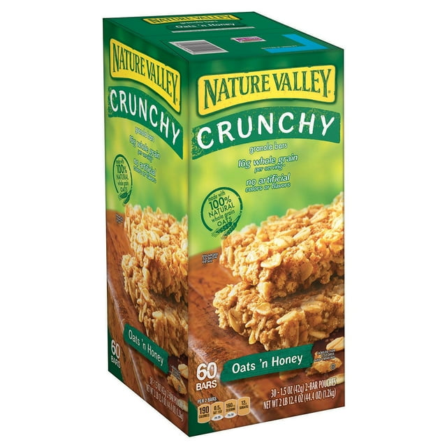 Nature Valley Oats 'N Honey Crunchy Granola Bars, 1.5 oz., 30 pk.