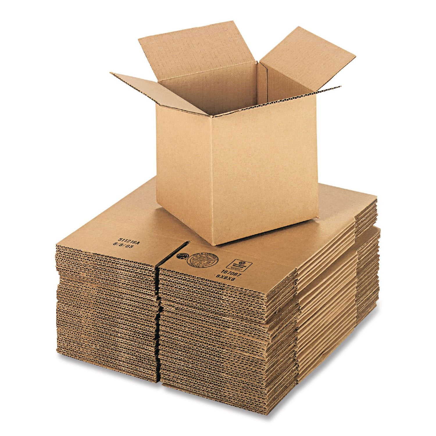 Universal Cubed Fixed-Depth Corrugated Shipping Boxes, Regular