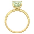 thumbnail image 5 of Prasiolite Quartz Promise Ring in 14K Gold, 5 of 6