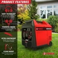 thumbnail image 2 of 4300/3450-Watt AiPower Lightweight Gas Inverter + Telescopic Handle, 2 of 8