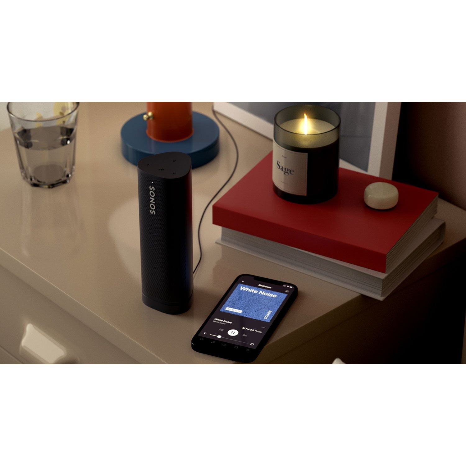 Sonos Roam - Portable Bluetooth Speaker and Charger Bundle