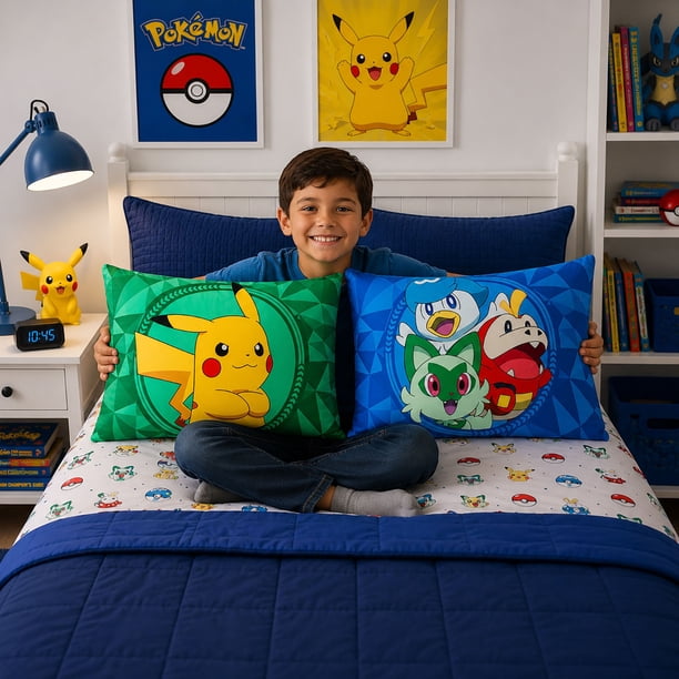 Kids Licensed 2-Pack Cloud Plush Pillow Set, 20