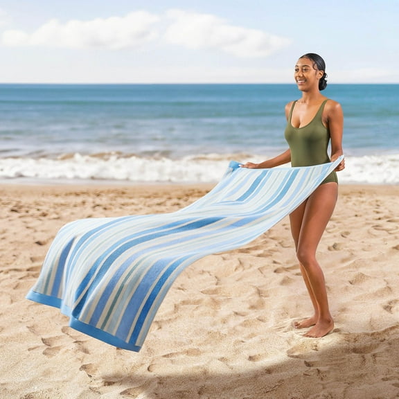 Member's Mark 2-Pack Adult Sand-Friendly Beach Towels, 40" x 72"