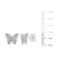 thumbnail image 4 of Diamond Stud Earrings in Sterling Silver, 4 of 5
