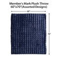 thumbnail image 3 of Member's Mark Faux Fur Bubble Throw Blanket, 60" x 70", 3 of 3