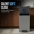 thumbnail image 6 of Simpli-Magic Infinity Edge 50 Liter / 13.2 Gallon Rectangular Step Trash Can, Hands-Free Soft-Close Lid, Premium Fingerprint-Resistant Finish for Kitchen and Recycling, Choose Color, 6 of 6