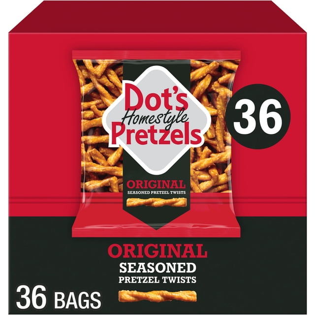 Dot's Homestyle Original Pretzels Snack Bags, 1 oz., 36 pks.