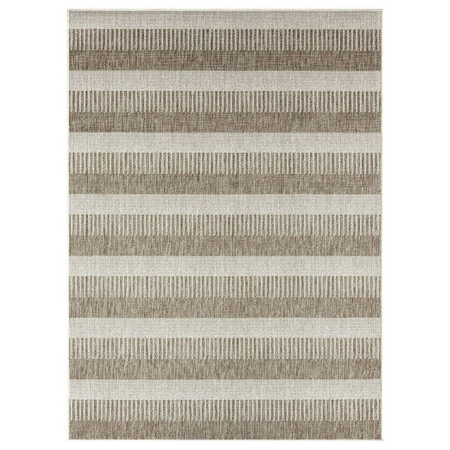 Nicole Miller New York Patio Country Charlotte Modern Stripe Indoor/Outdoor Area Rug