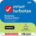 thumbnail image 1 of TurboTax Desktop Business 2025 Email Delivery, Federal Return Only + Federal E-file + $10 In-Product Credit (Win 11), 1 of 6
