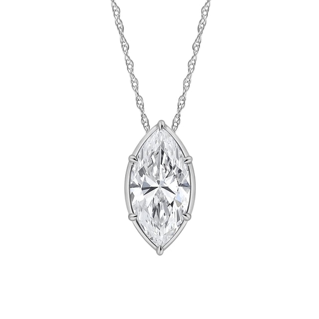 Lab Created Diamond Pendant in 14K Gold