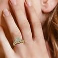 thumbnail image 12 of 2.0 CT. T.W. Round Cut Halo Diamond Ring & Band Set in 14K Gold, 12 of 13