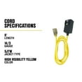 thumbnail image 2 of Yellow Jacket 2 ft. 12/3 SJTW In-Line GFCI Heavy-Duty Cord with Power Light Plug, 2 of 5