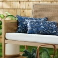thumbnail image 1 of Martha Stewart Distressed Jacobean Indoor/Outdoor Decorative Pillow, Set of 2, Choose Size, 1 of 10
