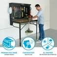 thumbnail image 6 of Lifetime Wall-Mounted Powder-Coated Folding Work Table, 6 of 12