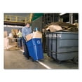thumbnail image 5 of Rubbermaid Commercial BRUTE Recycling Rollout Trash Can with Hinged Lid, Blue 50 gal., 5 of 7