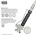 thumbnail image 7 of VIGO Zurich Pull-Down Spray Kitchen Faucet With Soap Dispenser (Stainless Steel), 7 of 12