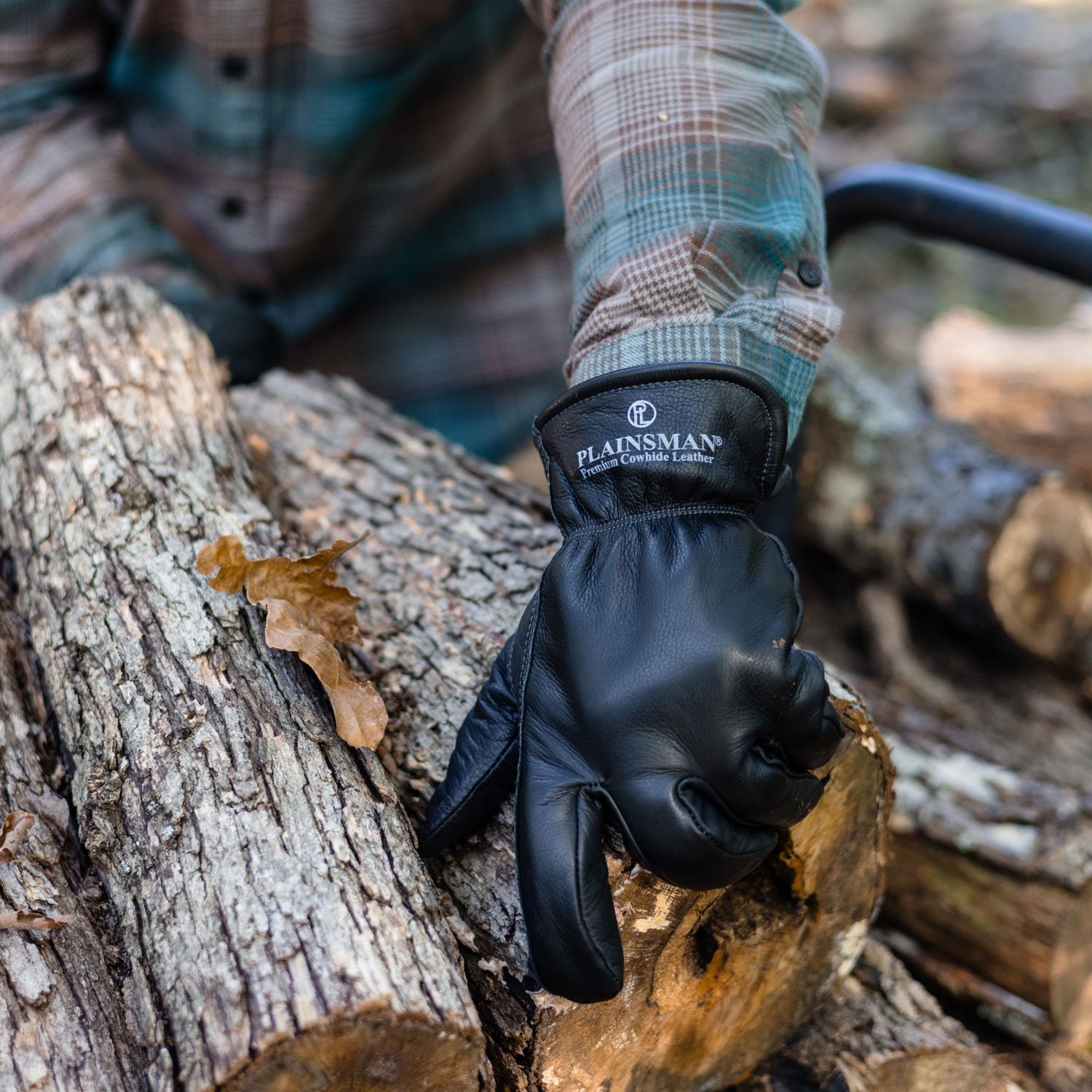 Plainsman Fleece-Lined Cowhide Leather Work Gloves 2 pk