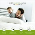thumbnail image 4 of Purity Home Brushed Organic Cotton Percale Sheet Set, Assorted Sizes, 4 of 5