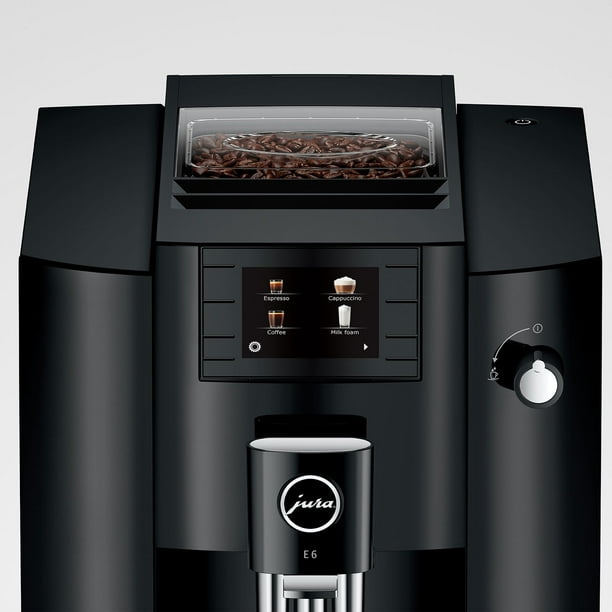 Jura E6 Black Automatic Coffee Center with 11 Brewing Options