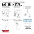 thumbnail image 5 of Delta Alux™ Two Handle Centerset Bathroom Faucet in Spotshield Brushed Nickel, 5 of 10