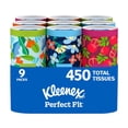 thumbnail image 1 of Kleenex Perfect Fit Facial Tissues, 9 boxes, 50 tissues/box, 1 of 8