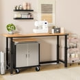 thumbnail image 12 of Seville Classics UltraHD 2 Door Rolling Cabinet, 28" W x 18” D x 34.5" H, 12 of 17