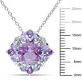 thumbnail image 3 of Amethyst and Tanzanite Cocktail Pendant in Sterling Silver, 3 of 6