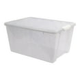 thumbnail image 1 of Greenmade 45 Quart Clear Glitter Storage Tote, 21.5" D x 15.75" W x 16.5" H, 1 pack, 1 of 7