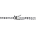 thumbnail image 4 of Lab Created Gemstone Tennis Necklace in Sterling Silver, 4 of 6