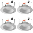 thumbnail image 1 of Cedar Hill Adjustable LED Retrofit Downlight, Fits 5" or 6" Housing, 4-Pack, 1 of 10