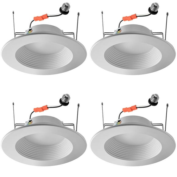 Cedar Hill Adjustable LED Retrofit Downlight, Fits 5" or 6" Housing, 4-Pack