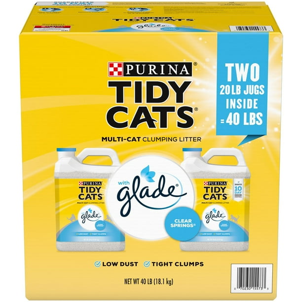 Purina Tidy Cats Clumping Litter with Glade Twin Pack (20