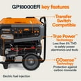 thumbnail image 7 of Generac 8917 GP18000EFI 18,000-Watt Gas-Powered Electric-Start Portable Generator, 7 of 8