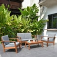 thumbnail image 1 of Amazonia Valencia Eucalyptus Deep Seating Set, 4pc, 1 of 9