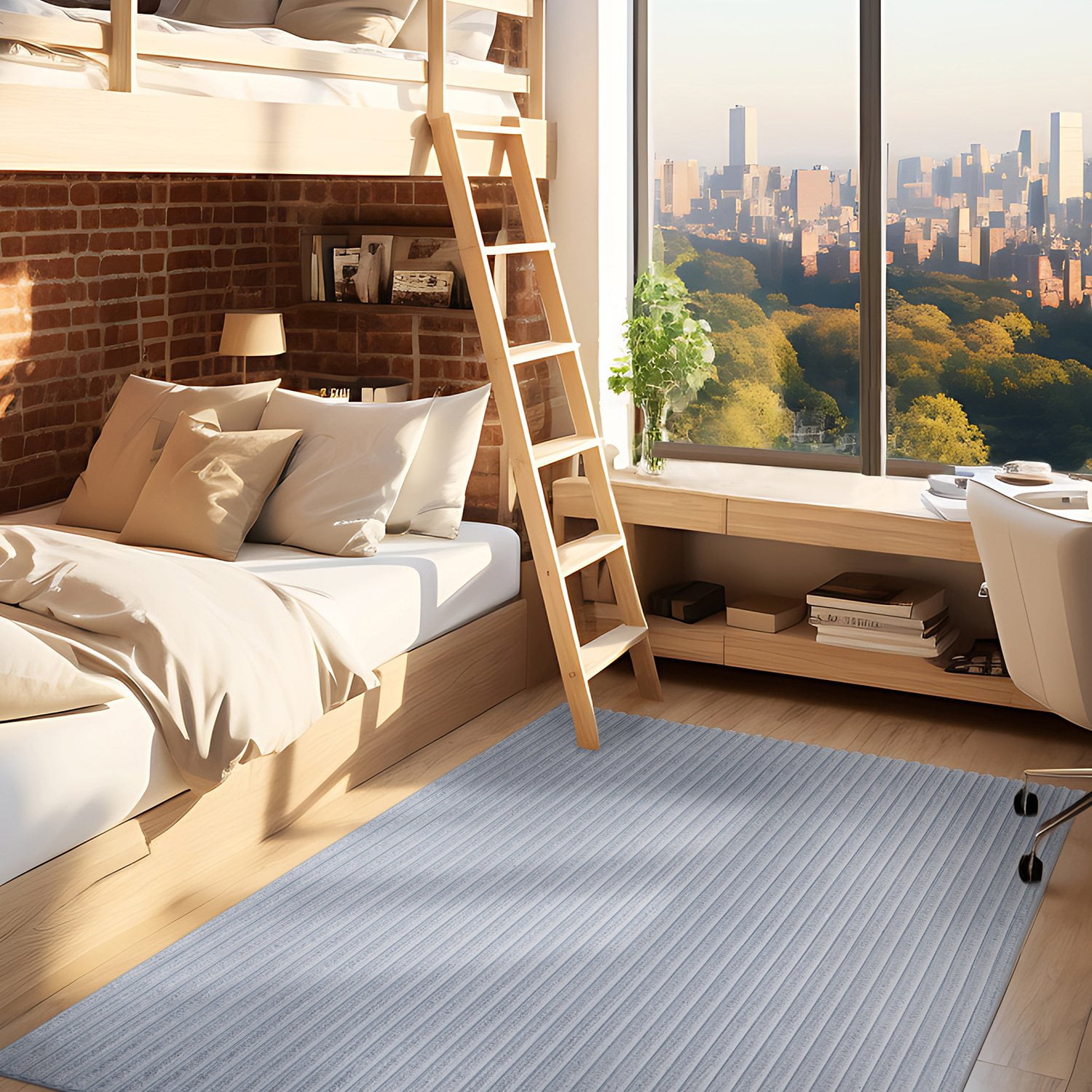 Avenue B Faux Fur Channeled Area Rug, Choose Size - Samsclub.com