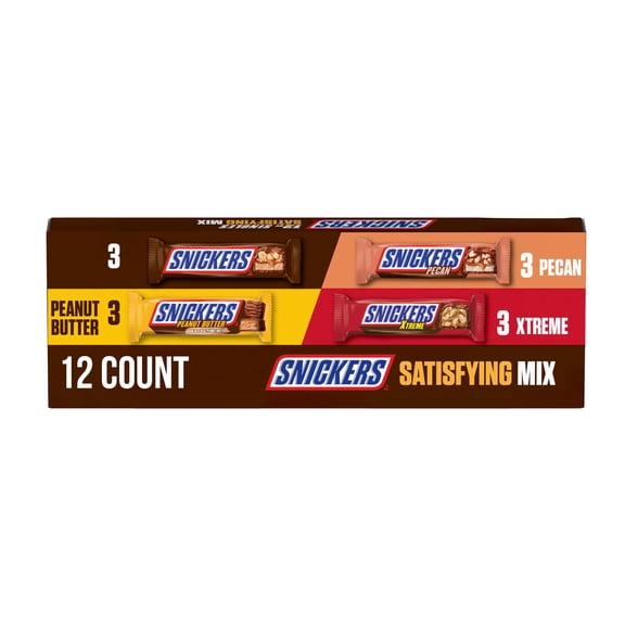 Snickers Chocolate Candy Variety Box, 19.8 oz.