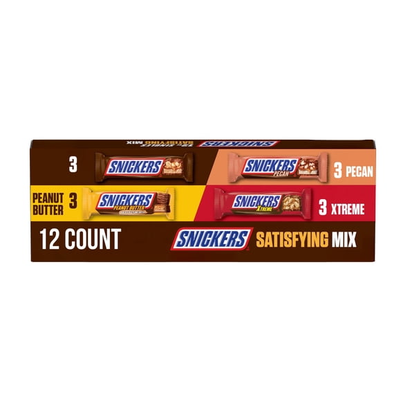 Snickers Chocolate Candy Variety Box, 19.8 oz.