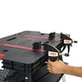thumbnail image 4 of Keter Folding Work Table Portable Workbench With 12" Clamps, 4 of 8
