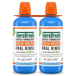 TheraBreath Icy Mint Mouthwash, 1L, 2 pk.