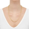 thumbnail image 5 of Round Box Chain Necklace in 14K Gold, 5 of 6