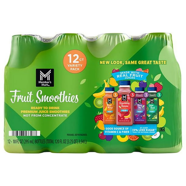 Member's Mark Smoothie Variety Pack, 10 12