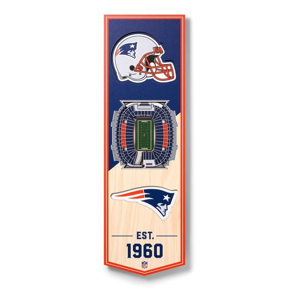 YouTheFan NFL 6" x 19" 3D Stadium View Banner