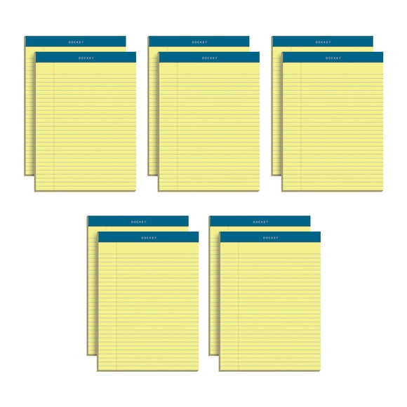Docket Legal Writing Pads Ruled 10-Pack 8.5x11.75